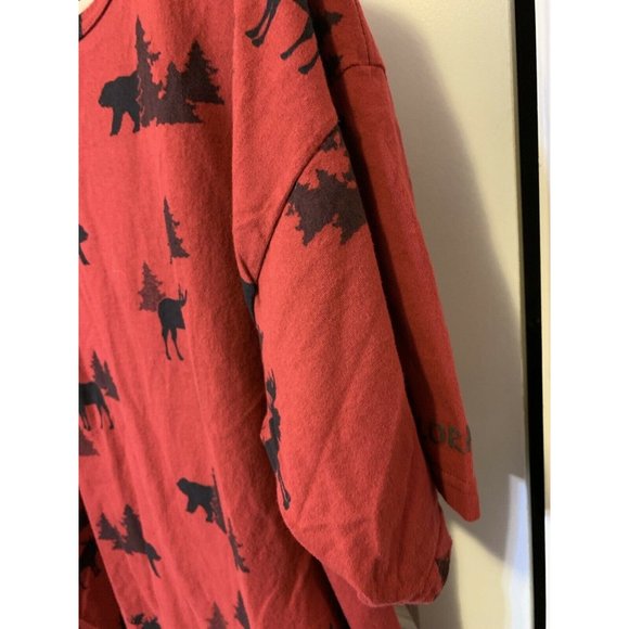 VTG T SHIRT ANIMAL‎ PRINT PRAIRIE MOUNTAIN SZ XL Men’s Red - Picture 5 of 6